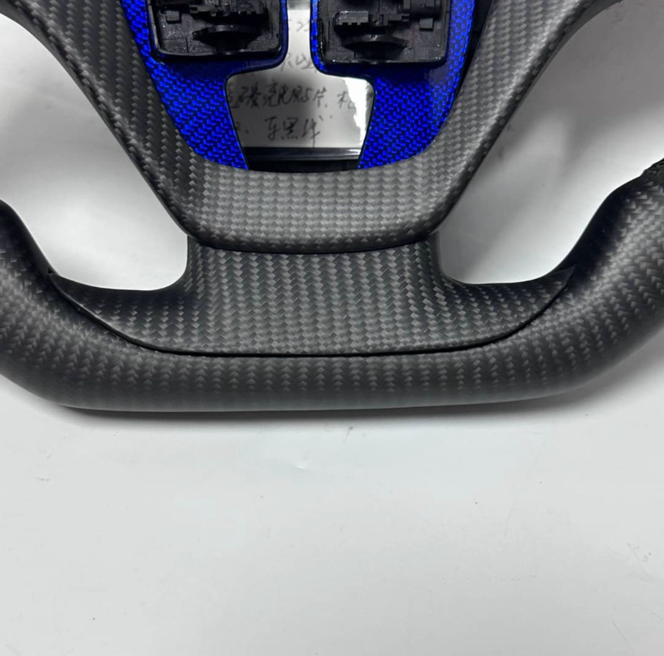 CFGuys Matte Carbon Fiber Steering Wheel – C7 Z Fitment | Alcantara & Color-Matched Accents