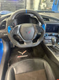 CFGuys Matte Carbon Fiber Steering Wheel – C7 Z Fitment | Alcantara & Color-Matched Accents