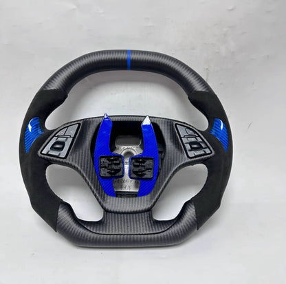 CFGuys Matte Carbon Fiber Steering Wheel – C7 Z Fitment | Alcantara & Color-Matched Accents